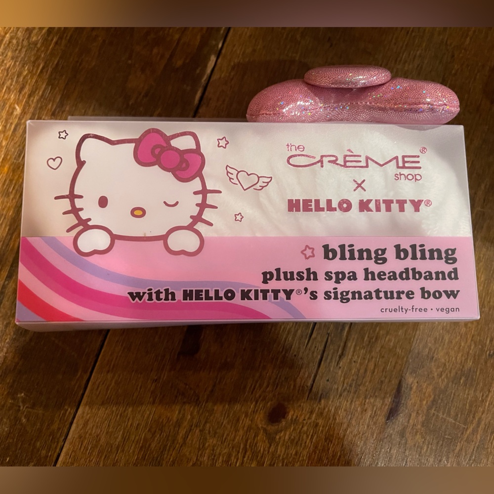 x Hello Kitty Bling Bling Plush Spa Headband - Pink